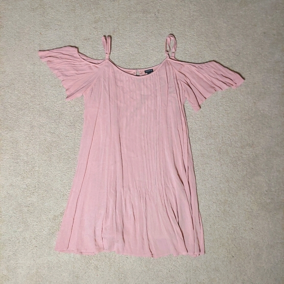 Torrid Pink Cold Shoulder Gauze Trapeze Dress Sz 2X - Picture 8 of 12